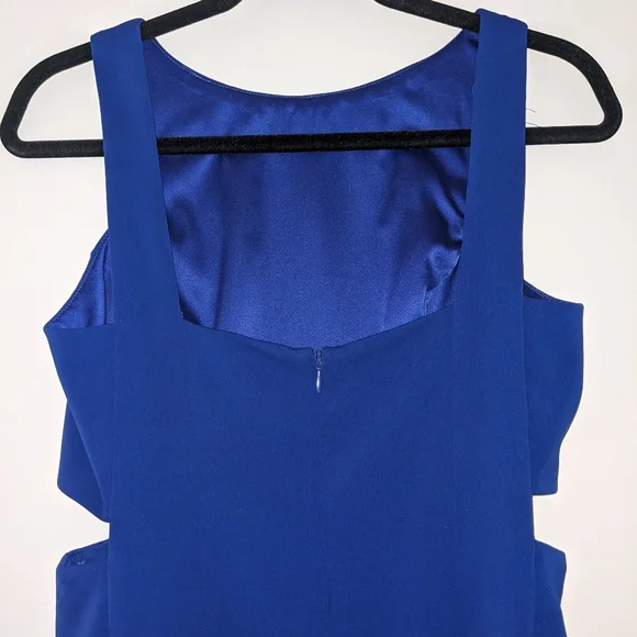 Ralph Lauren long formal dress with side cut outs in deep royal blue - size 4 - Picture 5 of 5
